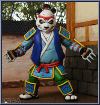 Panda Khan (Crouching Panda, Hidden Turtles) from Teenage Mutant Ninja Turtles - Classic Cartoon - Basic Series manufactured by Neca [Loose]