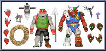 Dirtbag and Groundchuck from Teenage Mutant Ninja Turtles - Classic Cartoon - Multi-Packs manufactured by Neca [Loose]
