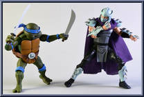 Leonardo vs Shredder from Teenage Mutant Ninja Turtles - Classic Cartoon - Multi-Packs manufactured by Neca [Loose]
