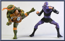 Michelangelo vs Foot Soldier Action Figure
