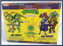 Leonardo vs. Rocksteady from Teenage Mutant Ninja Turtles - Classic Collection - 6" Scale - Multi-Packs manufactured by Playmates [Back]