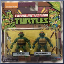 Raphael / Michelangelo from Teenage Mutant Ninja Turtles - Classic Collection - Minis manufactured by Playmates [Front]