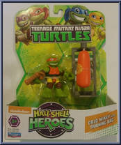 Dojo Mikey (with Training Bag) from Teenage Mutant Ninja Turtles - Half Shell Heroes - Basic Series manufactured by Playmates [Front]