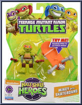Mikey with Skateboard from Teenage Mutant Ninja Turtles - Half Shell Heroes - Basic Series manufactured by Playmates [Front]