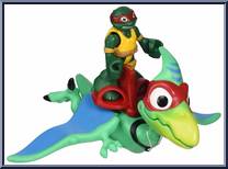 Pterodactyl (with Raph) from Teenage Mutant Ninja Turtles - Half Shell Heroes - Basic Series manufactured by Playmates [Loose]