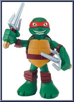 Sai-Swinging Raph from Teenage Mutant Ninja Turtles - Half Shell Heroes - Basic Series manufactured by Playmates [Loose]