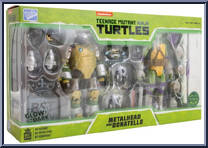 Metalhead and Donatello (Glow in the Dark) from Teenage Mutant Ninja Turtles - SDCC manufactured by Loyal Subjects [Front]