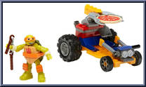 Mikey (Pizza Racer) from Teenage Mutant Ninja Turtles - 2016 Series manufactured by Mega Bloks [Loose]