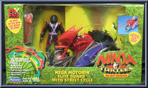 Mega Motorin' Elite Guard with Street Cycle Action Figure
