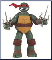 Raphael from Teenage Mutant Ninja Turtles - Nickelodeon - Power Sound FX manufactured by Playmates [Loose]