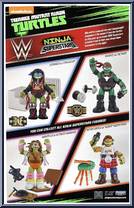 Raphael as The Rock from Teenage Mutant Ninja Turtles - Nickelodeon - WWE manufactured by Playmates [Back]