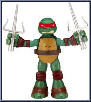 Stretch' N' Shout Raphael from Teenage Mutant Ninja Turtles - Nickelodeon - Basic Series manufactured by Playmates [Loose]