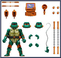 Metalhead Michelangelo from Teenage Mutant Ninja Turtles - Ultimates! manufactured by Super7 [Loose]