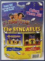 Moe from Three Stooges - Bendables manufactured by Gordy Toy [Back]