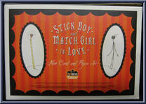Stick Boy and Match Girl in Love from Tim Burton's Tragic Toys - Box Sets manufactured by Dark Horse Comics [Back]