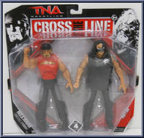 Hulk Hogan / Abyss from TNA - Cross the Line - Series 4 manufactured by Jakks Pacific [Front]