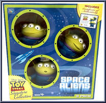 Aliens from Toy Story - Signature Collection manufactured by Thinkway Toys [Front]