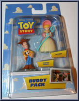 Woody (Sheriff) / Bo Peep from Toy Story - Buddy Packs manufactured by Thinkway Toys [Front]