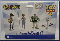 Woody / Buzz Lightyear from Toy Story 4 - Flextreme Bendables manufactured by Mattel [Back]