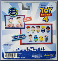 Giggle McDimple / Woody / Bo Peep from Toy Story 4 - Finger Puppets manufactured by Thinkway Toys [Back]