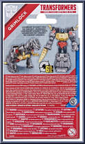 Grimlock from Transformers - Authentics - Bravo manufactured by Hasbro [Back]