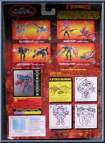 Razorclaw (Orange) from Transformers - Beast Wars - Basic Series manufactured by Hasbro [Back]