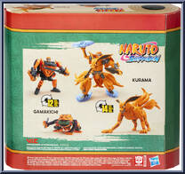 Kurama & Gamakichi from Transformers - Collaborative - Naruto Shippuden manufactured by Hasbro [Back]