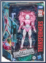 Arcee from Transformers - Earthrise War for Cybertron - Deluxe Class manufactured by Takara [Front]