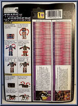 Ravage / Rumble from Transformers - Generation 1 - Series 1 manufactured by Hasbro [Back]