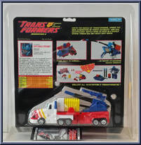 Optimus Prime from Transformers - Generation 2 - Hero manufactured by Hasbro [Back]