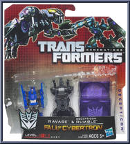 Ravage & Rumble (Decepticon) from Transformers - Generations - Fall of Cybertron - Legends Class manufactured by Hasbro [Front]