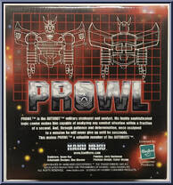 Prowl from Transformers - Busts manufactured by Hard Hero [Back]
