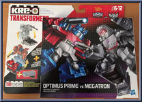 Optimus Prime vs. Megatron from Transformers - Battle Changers manufactured by Kre-O [Front]