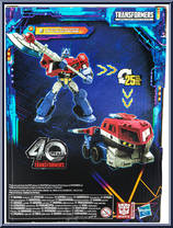 Optimus Prime (Animated Universe) from Transformers - Legacy - United - Voyager Class manufactured by Hasbro [Back]