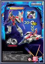 Starscream (Cyberton Universe) from Transformers - Legacy - United - Voyager Class manufactured by Hasbro [Back]