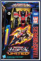 Starscream (Cyberton Universe) from Transformers - Legacy - United - Voyager Class manufactured by Hasbro [Front]
