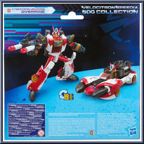 Override (Cybertron Universe) from Transformers - Legacy - Velocitron Speedia 500 Collection - Voyager Class manufactured by Hasbro [Back]