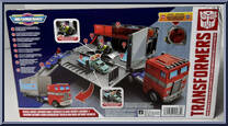 Optimus Prime from Transformers - Micro Machines - Playsets manufactured by Jazwares [Back]