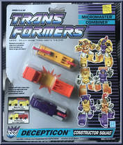 Constructor Squad from Transformers - Micromasters - Combiner Squads manufactured by Hasbro [Front]