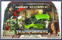 Autobot Skids / Arcee / Mikaela Banes from Transformers - Revenge of the Fallen - Human Alliance manufactured by Hasbro [Front]