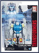 Flameout & Twin Twist from Transformers - Titans Return - Deluxe manufactured by Hasbro [Front]
