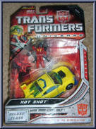 Hot Shot with Mini-Con Jolt (Armada Series)  from Transformers - Universe 2008 - Deluxe Class manufactured by Hasbro [Front]
