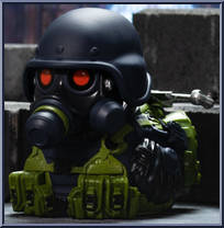 Hunk from Tubbz Ducks - Resident Evil manufactured by Numskull [Loose]