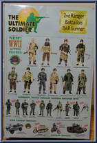 2nd Ranger Battalion BAR Gunner from Ultimate Soldier - Basic Series manufactured by 21st Century Toys [Back]