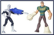 Spider-Man vs. Marvel's Sandman from Ultimate Spider-Man - Sinister 6 manufactured by Hasbro [Loose]
