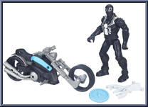 Agent Venom (with Symbiote Cycle) from Ultimate Spider-Man - Sinister 6 manufactured by Hasbro [Loose]
