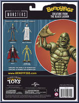Creature from the Black Lagoon from Universal Monsters - Bendyfigs manufactured by Noble Toys [Back]