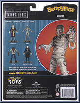 Mummy from Universal Monsters - Bendyfigs manufactured by Noble Toys [Back]