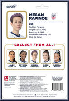 Megan Rapinoe (2023 World Cup Home Kit) from U.S. Women's National Team - ReAction Figures manufactured by Super7 [Back]