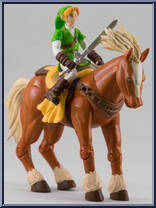 Link & Epona from Video Game Super Stars Presents - Legend of Zelda - Ocarina of Time manufactured by Toy Biz [Loose]